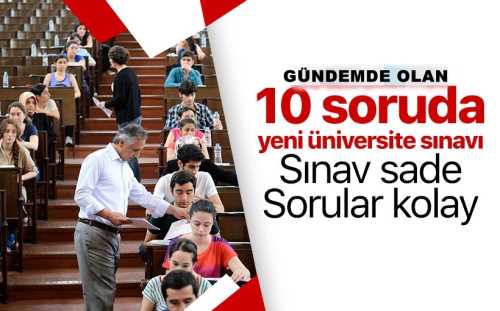 Üniversiteye giriş sınavında yeni düzenleme 