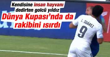 Uruguaylı Luis Suarez yine rakibini ısırdı