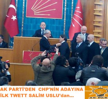 USLU CHP'NİN ADAYINI TWİTTERDE DEĞERLENDİRDİ