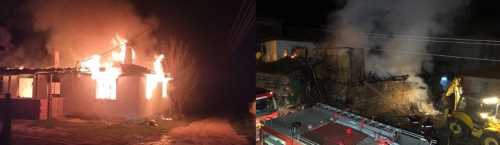 Uyurken ev yandı komşuları uyandırdı