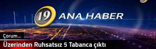 Üzerinden Faturasız 5 Tabanca çıktı 