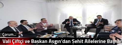 Vali Çiftçi ve Başkan Aşgın’dan Şehit Ailelerine Bayram Ziyareti
