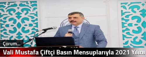 Vali Mustafa Çiftçi Basın Mensuplarıyla 2021 Yılını Değerlendirdi