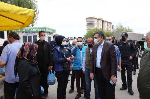 Vali Mustafa Çiftçi Pazar Yeri denetimine Katıldı!