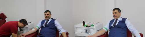 Vali Mustafa Çiftçi,Türk Kızılay’ına kan bağışında bulundu 
