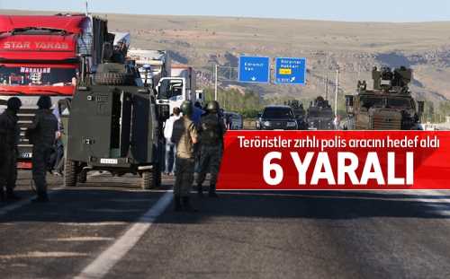 Van'da zırhlı polis aracının geçişi sırasında patlama: 6 yaralı