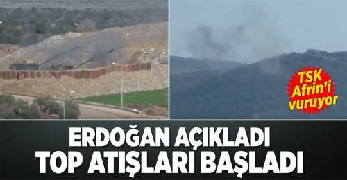 Ve Afrine Top Atışları Başladı