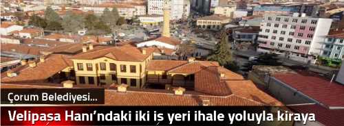 Velipaşa Hanı’ndaki  iki iş yeri ihale yoluyla kiraya verildi