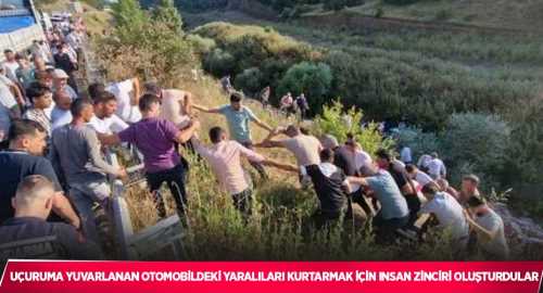 Yaralıları Zincir Yaparak Böyle Kurtardılar 