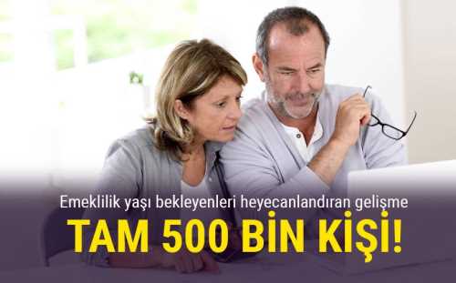 Yaştan Emekli olacaklara emeklilik yolu açıldı!