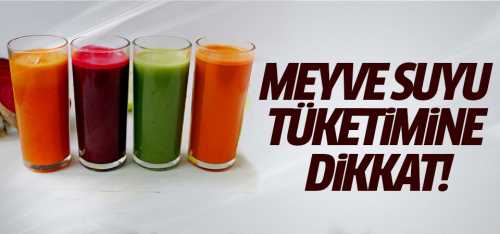Yaz mevsiminde meyve suyu tüketimine dikkat!