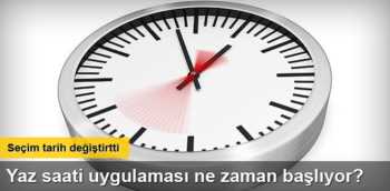 Yaz saati uygulamasına 31 Mart'da başlıyor