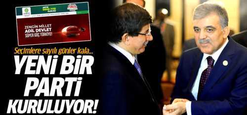 Yeni bir parti kuruluyor Taslak ortaya çıktı!