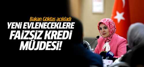 Yeni evleneceklere faizsiz kredi müjdesi!