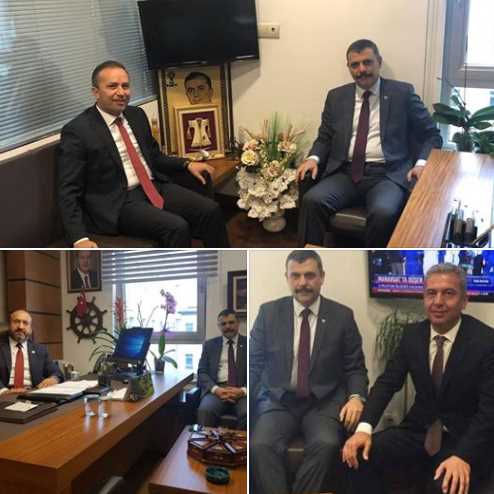 Yeni Vali Mustafa Çiftçi'nin  İlk işi vekilleri ziyaret