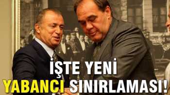 Yeni yabancı sınırlaması!