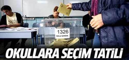 Yerel seçimler nedeniyle 1 Nisan'da okullar tatil edildi