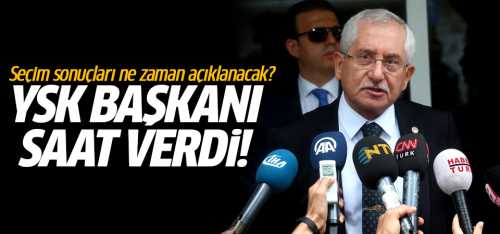 YSK "Ümidimiz sonuçları 24.00'ten önce açıklamak"