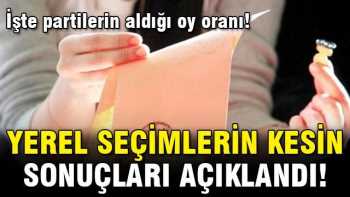 YSK seçim sonuçlarını açıkladı