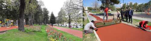 Yunus Emre Parkının Yürüyüş Parkurları Yenileniyor 