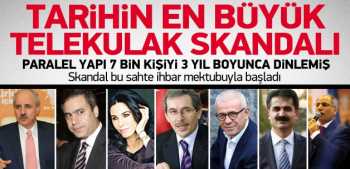 Yüzyılın Telekulak skandalı İsminizi Kontrol edin 