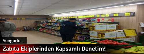 Zabıta Ekiplerinden Kapsamlı Denetim!