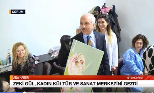 ZEKİ GÜL, KADIN KÜLTÜR VE SANAT MERKEZİNİ GEZDİ