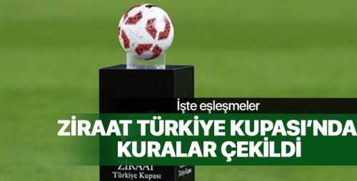 Ziraat Türkiye Kupası kura sonuçları