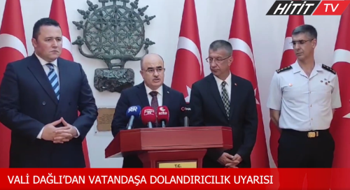 Zülkif Dağlı dolandırıcılık olaylarına karşı vatandaşları uyardı