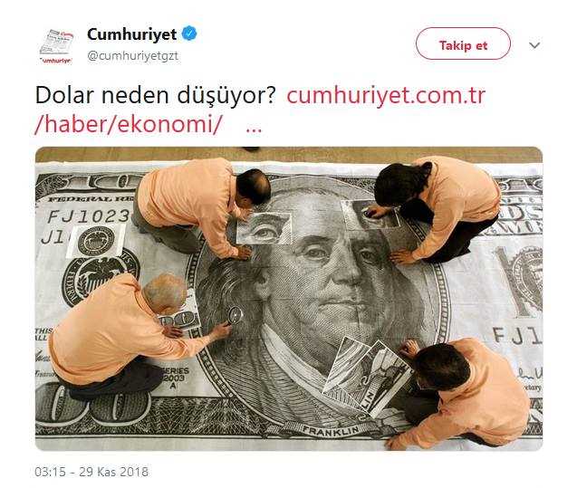 "Dolar neden düşüyor?" diye manşet atıyorlar