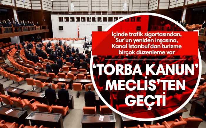 "Torba kanun" Meclis'ten geçti