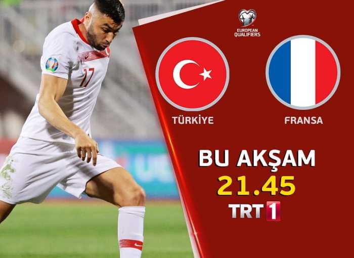 ‪Türkiye - Fransa maçı bugün 21.45'te