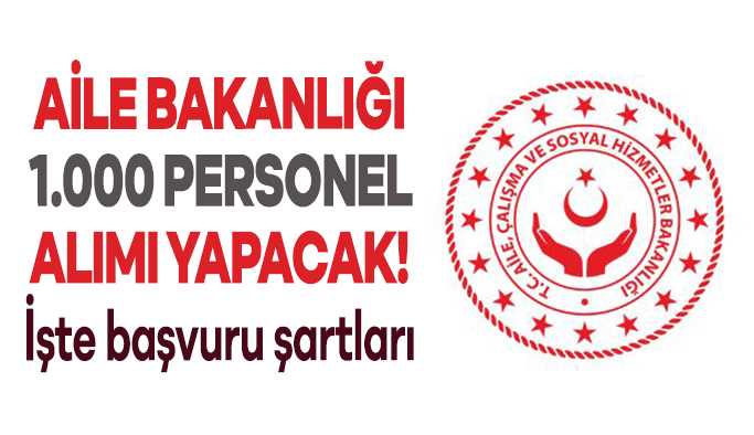 1.000 Sözleşmeli Personel alacak! 