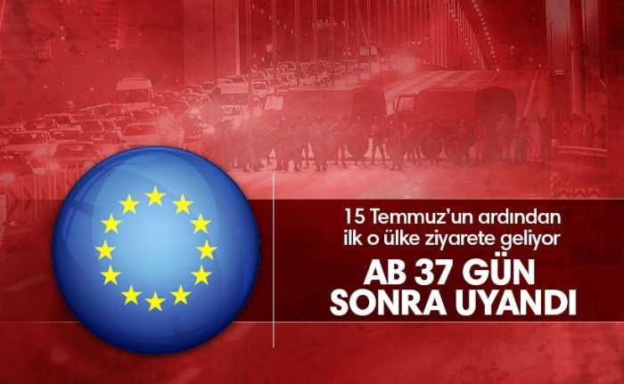 15 Temmuz'dan sonra AB'den ilk ziyaret