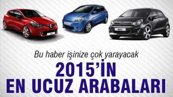 2015'İn En Ucuz Arabaları