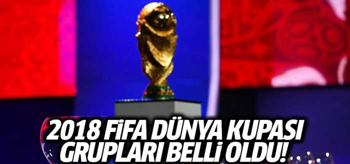 2018 FIFA Dünya Kupası grupları belli oldu