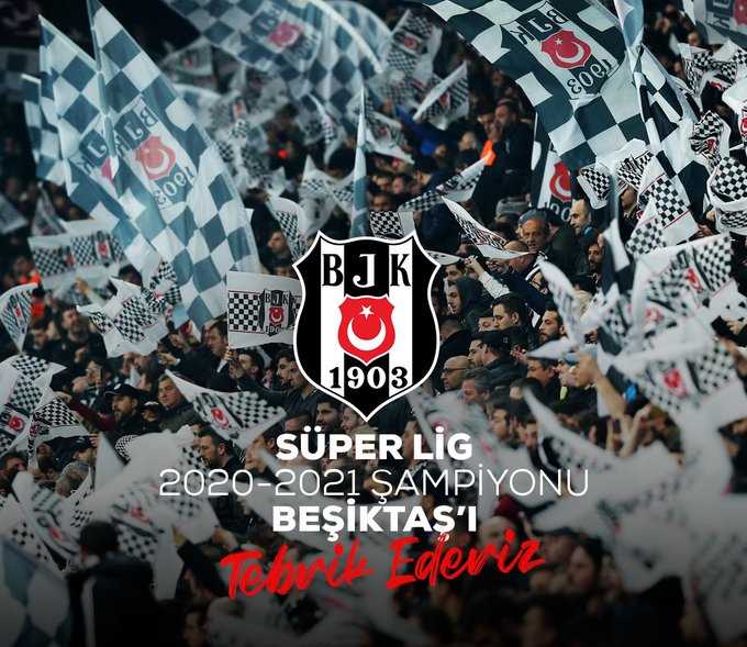 2020-2021 sezonu şampiyonu Beşiktaş