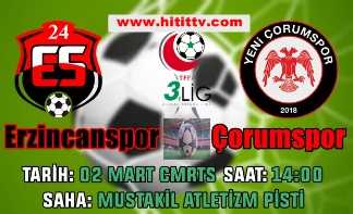 24 Erzincanspor- Çorumspor maçı