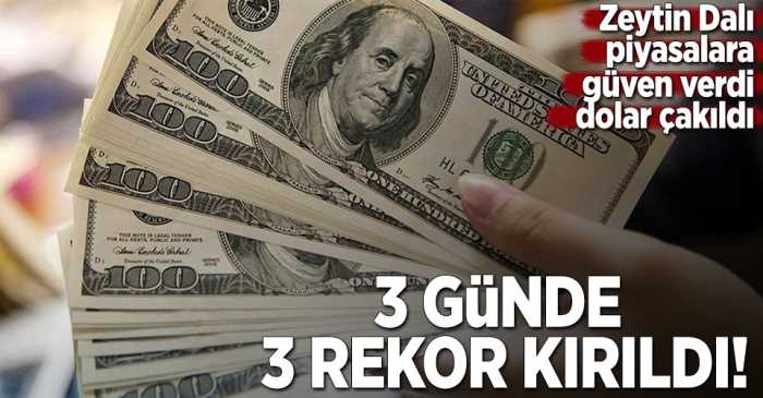 3 günde 3 rekor kırıldı! Dolar çakıldı