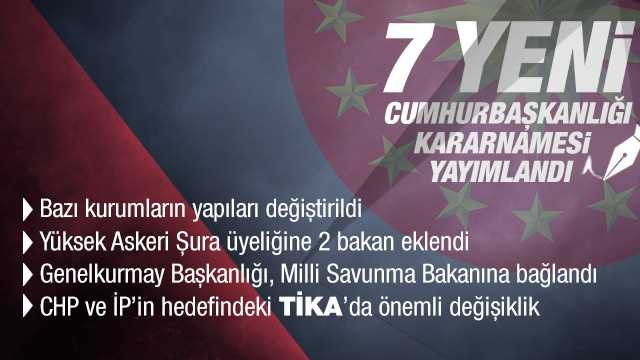 7 yeni CB Kararnamesi yayımlandı