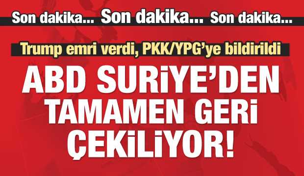 ABD  Suriye'den  çekiliyor!