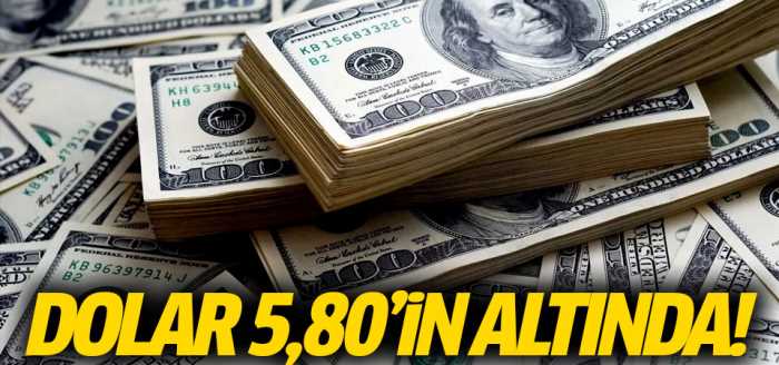 ABD kendi derdine düştü ve Dolar 5,80'in altında!