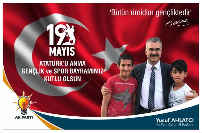 Ahlatçı 19 Mayıs 1919 Atatürk’ü Anma, Gençlik ve Spor Bayramını kutladı