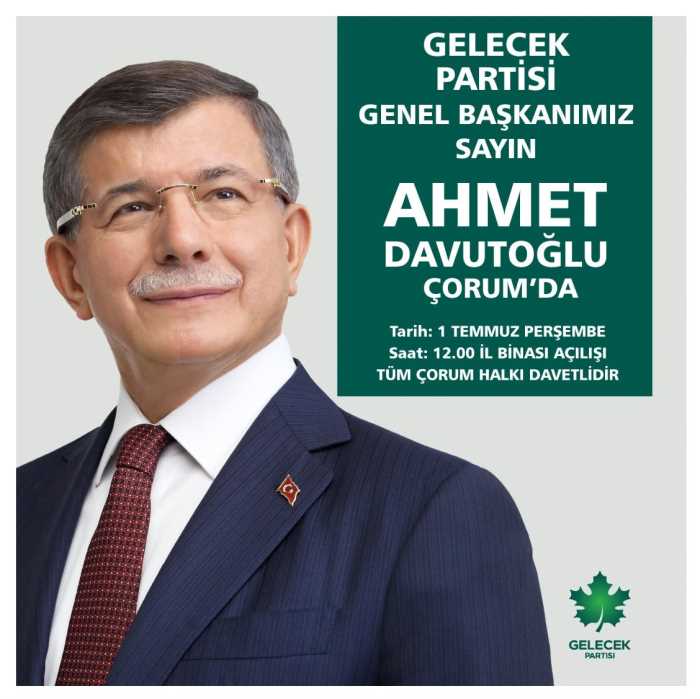 Ahmet Davutoğlu Çorum'da! 