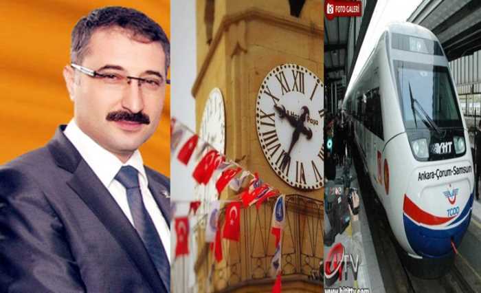 AK Parti Çorum İl Başkanı Av. Rumi Bekiroğlu, Çorum için büyük önem taşıyan tren yolu projesi ile ilgili olarak yazılı bir açıklama yaptı