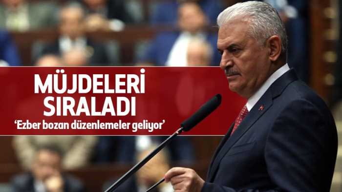 AK Parti Genel Başkanı ve Başbakan Binali Yıldırım, partisinin grup toplantısında konuştu