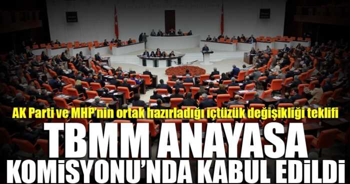 AK PARTİ-MHP TBMM'DE İÇ TÜZÜK TAMAM