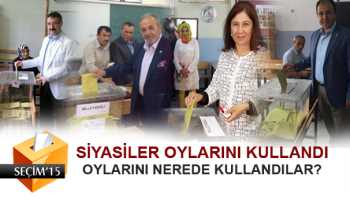 AK PARTİ MİLLETVEKİLİ ADAYLARI  OYLARINI KULLANDI