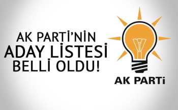 AK Parti'nin İl İl aday listesi belli oldu