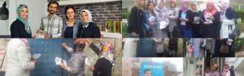 AK PARTİLİ KADINLAR HARIL HARIL ÇALIŞIYOR